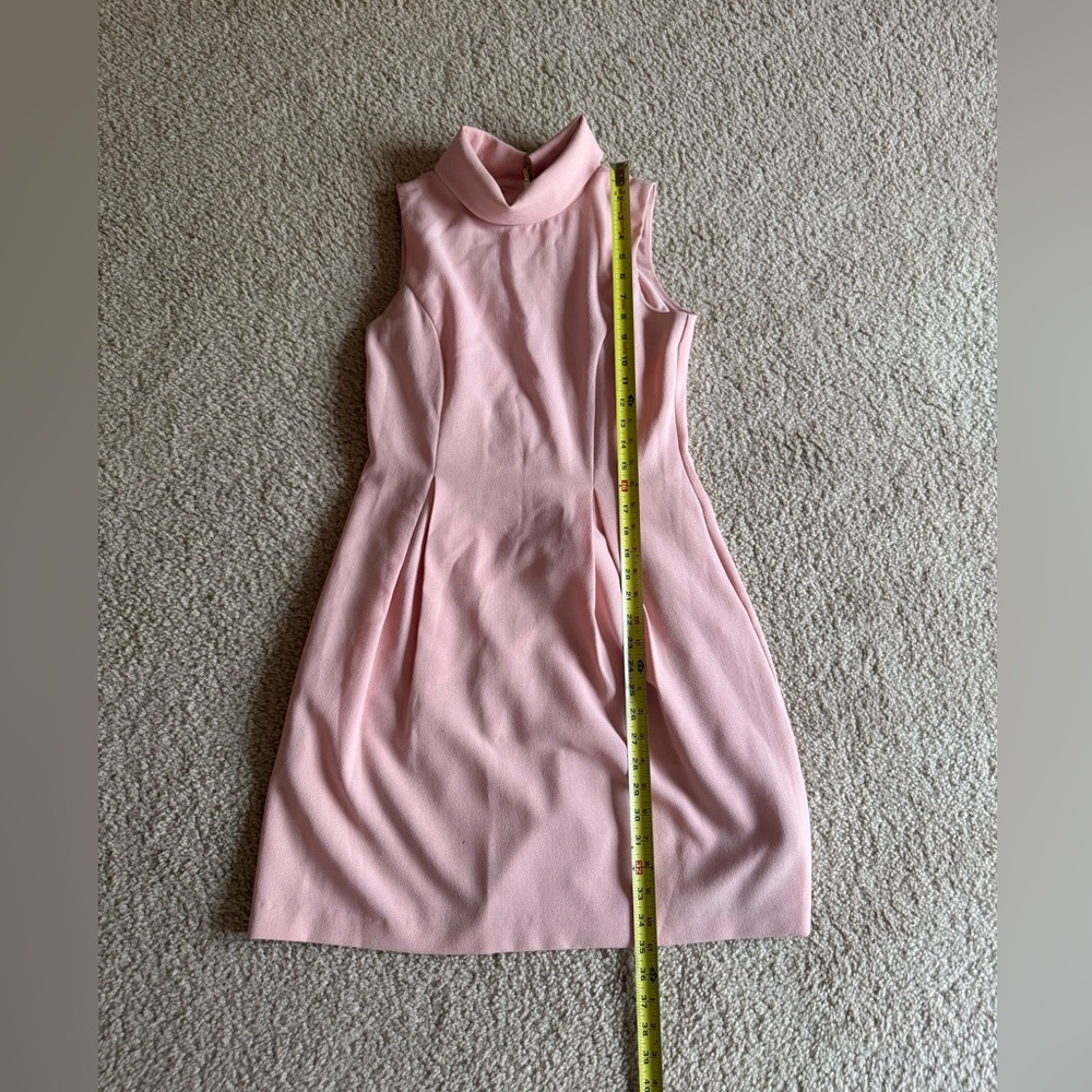 Eliza J Bubblegum Pink Mock Neck Collar Sheath Dress